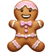 Pastel gingerbread man sticker