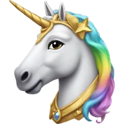 queen unicorn sticker