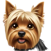 Yorkshire terrier being bad sticker