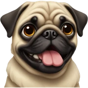Dos pug  sticker