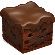 Brownie pastry sticker