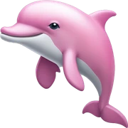 pink dolphin  sticker