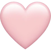 light pink heart sticker