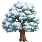 Tree with snow  sticker