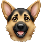 German shepherd puppy sticker