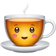 Cute cup of tea sticker