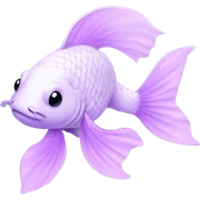 Pastel purple koi sticker