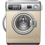 Cream Washer machine  sticker