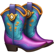 Cowboy boots sticker