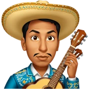 Mariachi Guitarist sticker