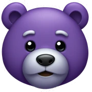 Purple Teddybear sticker