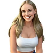 smiling girl in nature sticker