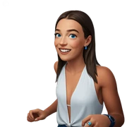 smiling girl with blue eyes sticker