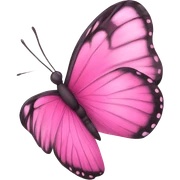 Butterfly pink sticker