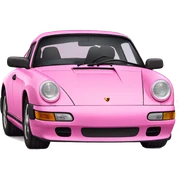 Pink Porsche  sticker