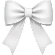 white bow sticker
