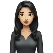 Fair-skin-elegant-girl-in-dark-hair sticker