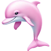 Pastel-pink-colors-dolphin sticker