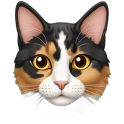 calico cat sticker