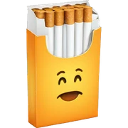a pack of cigarettes sticker