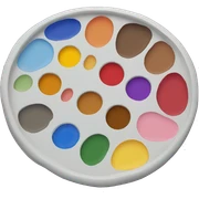 paint palette sticker