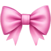 Pink bow sticker