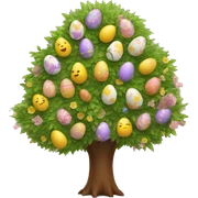 easter egg tree sticker