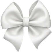 white bow sticker