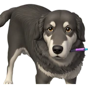 dog enjoying the outdoors sticker