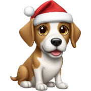 Christmas dog sticker