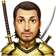Golden Samurai sticker