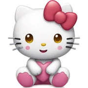 Hello Kitty With Heart sticker