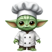 chef baby yoda sticker