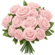 light pink bouquet  sticker