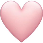 light pink heart  sticker