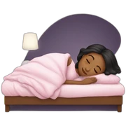 Girl in bed sleep sticker