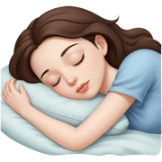 beautiful pale brunette girl sleeping sticker