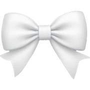 white bow sticker