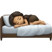 Brunette girl sleeping sticker