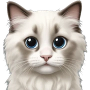 Ragdoll kitten sticker