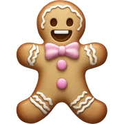 Pastel gingerbread man sticker