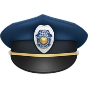 POLICE HAT sticker
