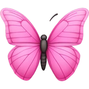 pink butterfly sticker