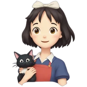 Studio ghibli Kiki’s delivery service sticker