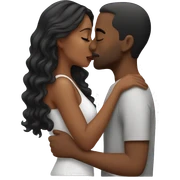 Couple kissing sticker