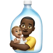 Diddy holding baby oil sticker
