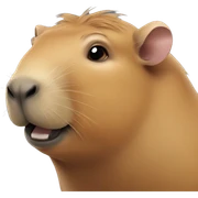 sweet capybara  sticker