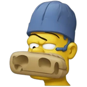 Homer qui fais un fuck sticker