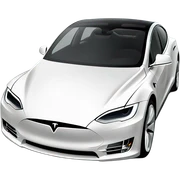 generate tesla full body in standing  perfect  sticker