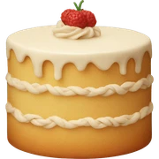 beige cake sticker